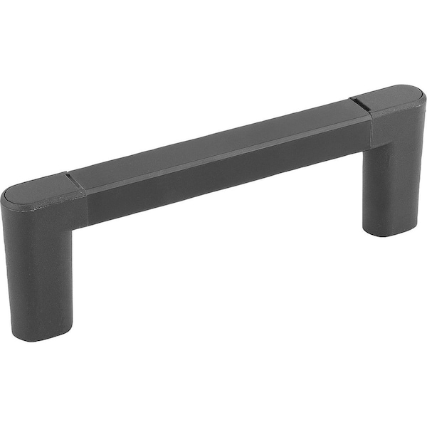 Pull Handle A=88, L=108, 5, H=40, Form:B, Aluminum Black Anodized, Comp:Polyamide Comp:Black, D=M05